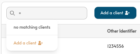 client search