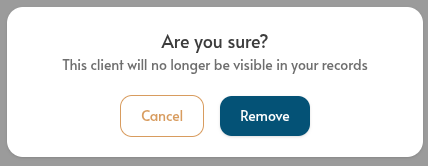 archive client confirmation