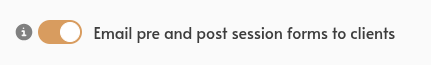 email forms toggle