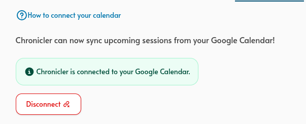 calendar connected