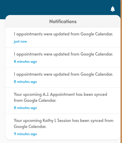 session sync notifications
