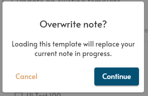 overwrite note