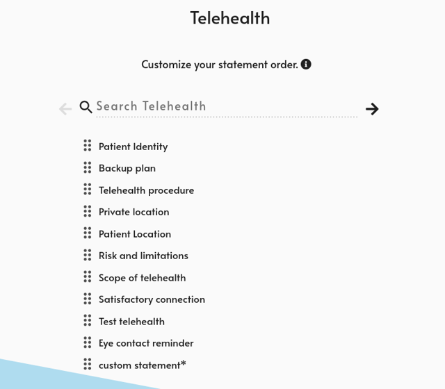 reorder interface